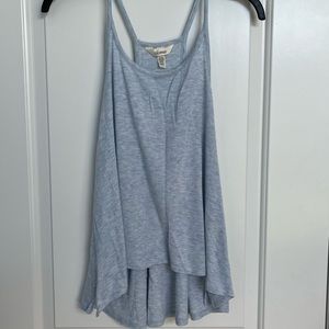 Women’s Soma summer pajama set, light blue/white, crop pants, size L